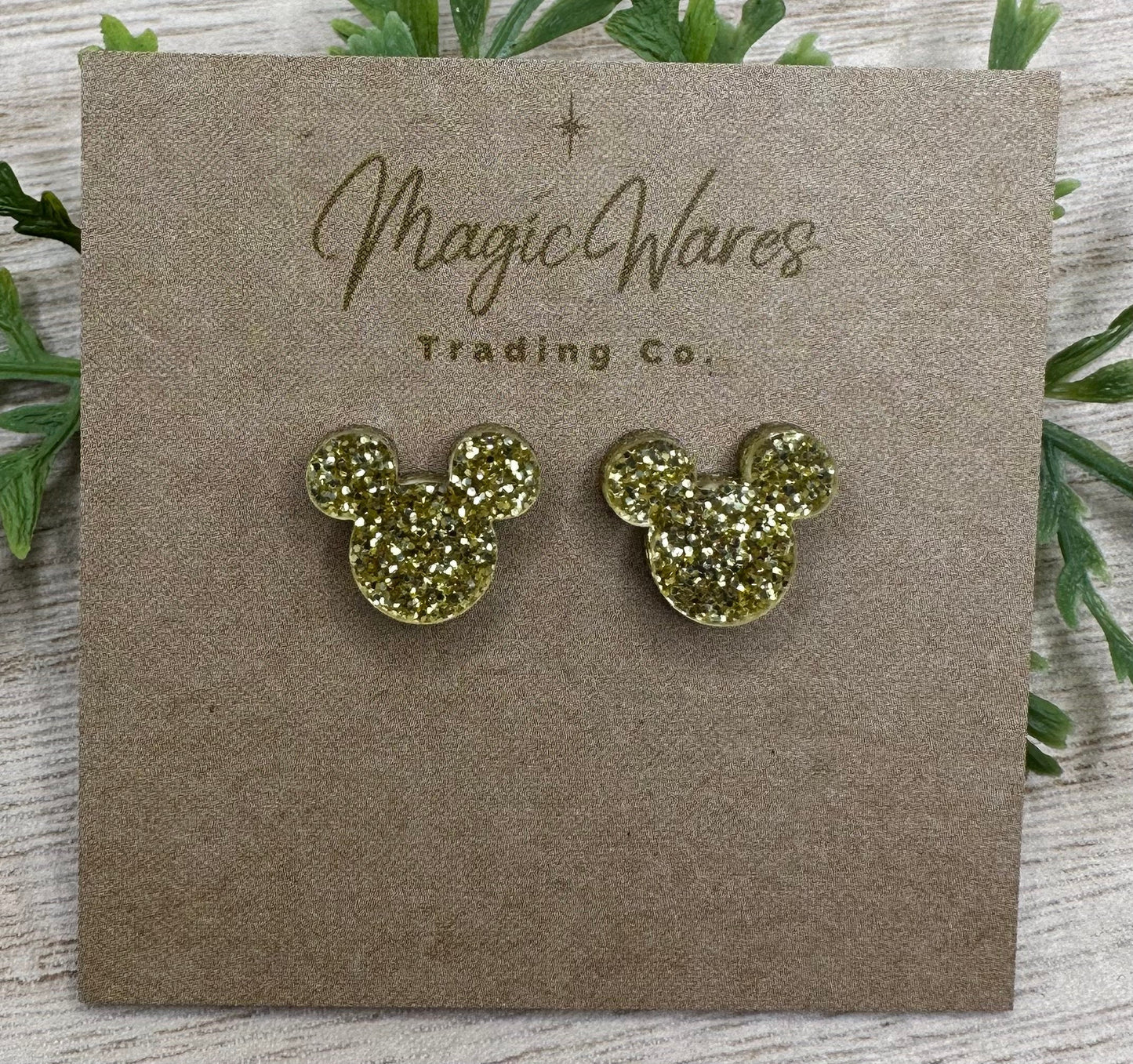 Gold Glitter Stud, Laser cut Earrings, Made to order, Laser Engraved, Pierced Earlobe, Stainless Steel, Post earrings
