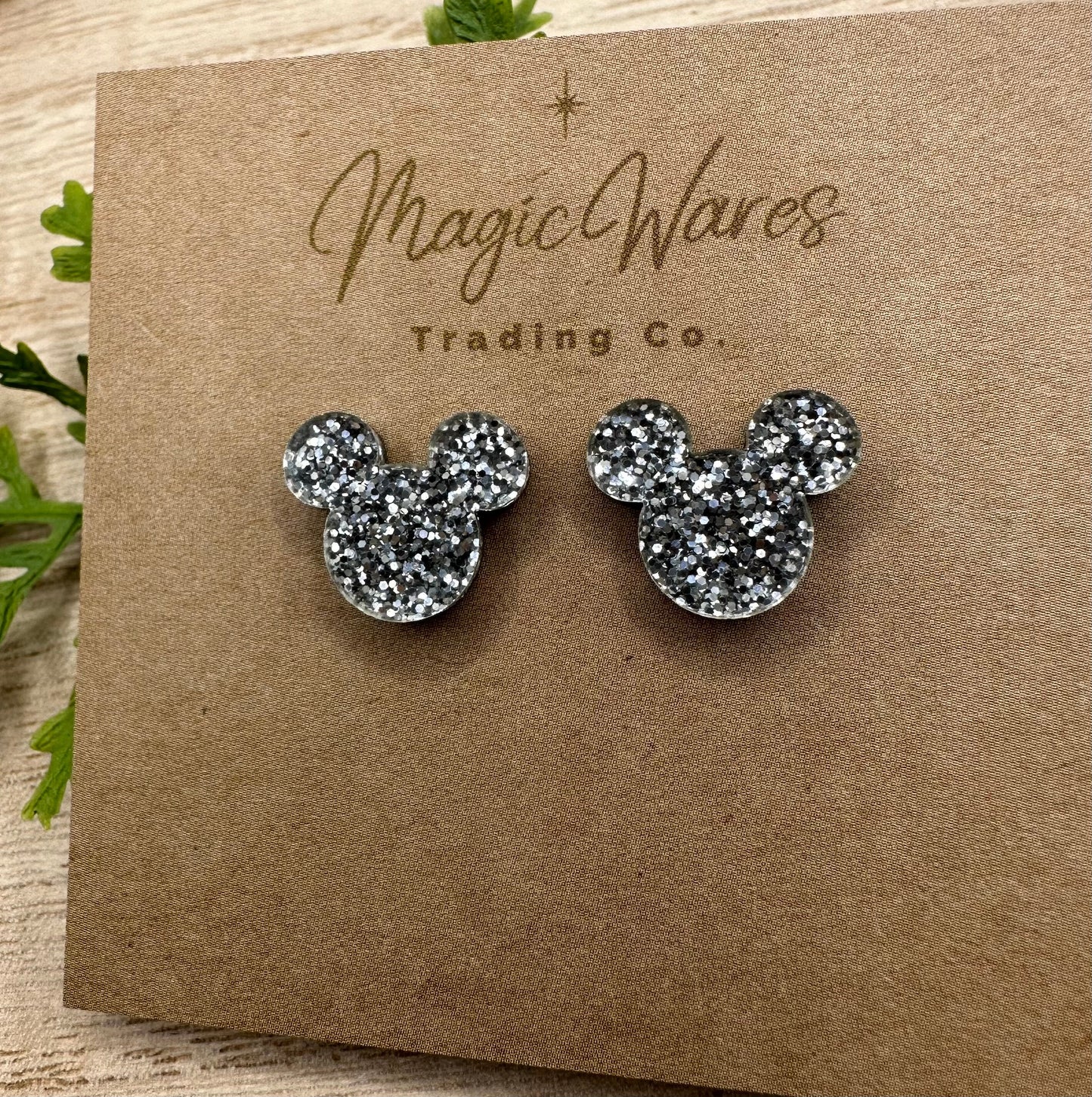 Silver Glitter Stud, Laser cut Earrings, Made to order, Laser Engraved, Pierced Earlobe, Stainless Steel, Post earrings