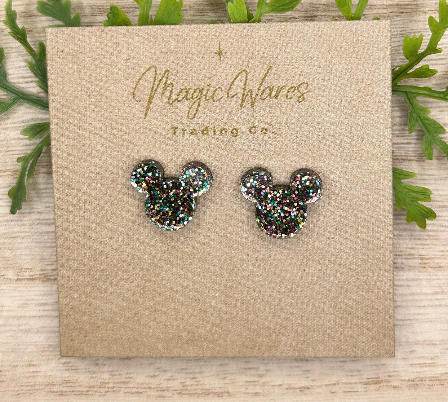 Celebration Glitter Stud, Multi Color Glitter, Laser cut Earrings, Made to order, Pierced Earlobe, Stainless Steel, Post earrings