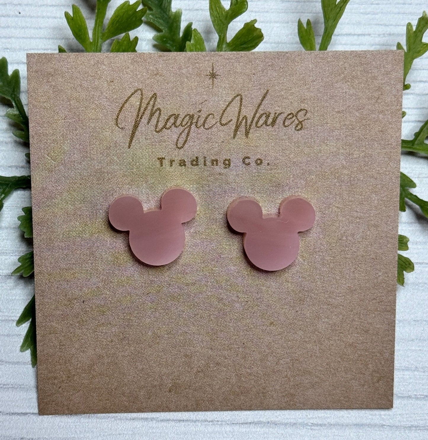 Rose Quartz Acrylic Stud Earrings, Laser Cut Post Earrings Pierced Earlobe Acrylic Post earrings Valentines Day earrings