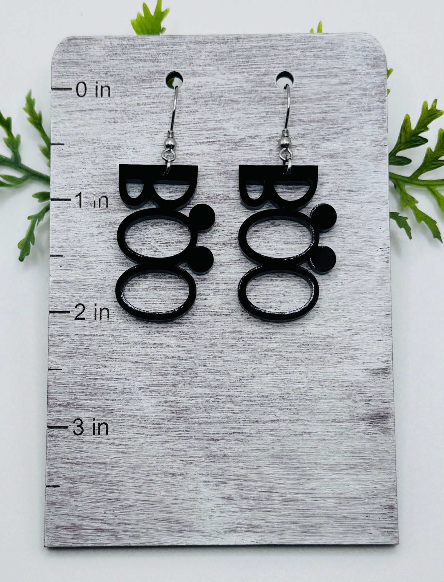 Boo To You Laser cut Dangle Earrings, Shiny Back Acrylic Earrings, Halloween earrings, Not so scary Halloween Party earrings