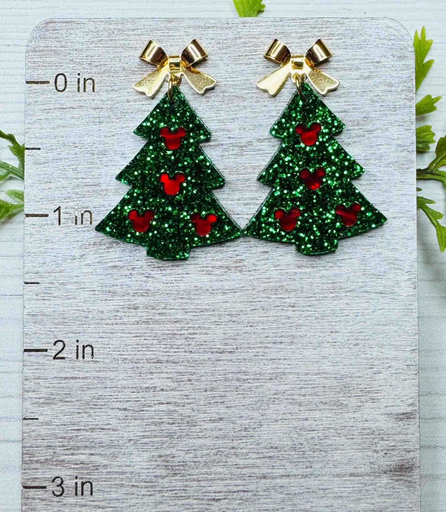 Confetti Flake Glitter Christmas Tree Dangle Post Earring, Laser Cut Confetti Flake Glitter Acrylic Dangle Earrings, Christmas Earrings