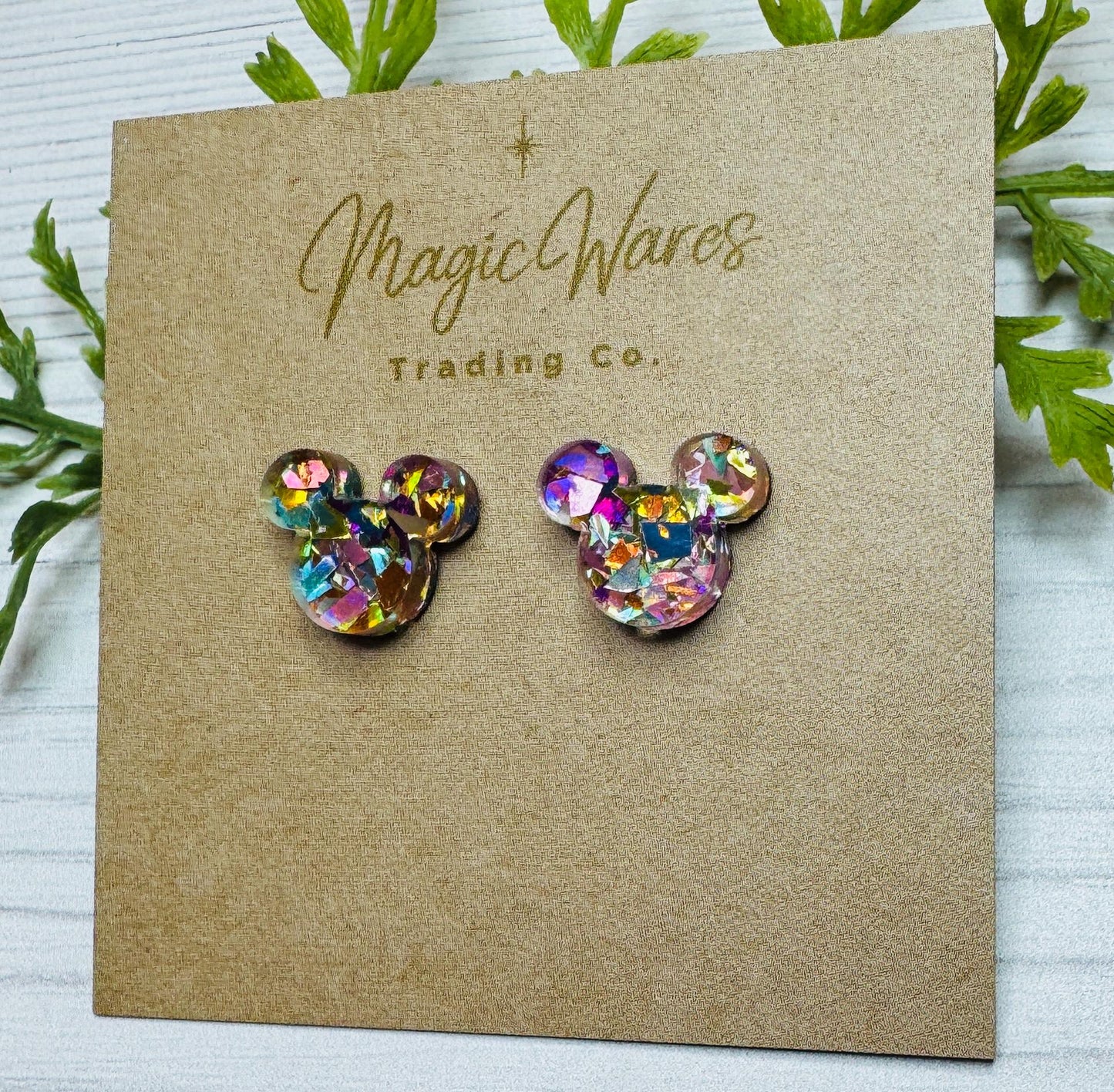 Flake Confetti Glitter Stud Earrings Multi Color Glitter, Laser Cut Post Earrings Pierced Earlobe Glitter Post earrings Birthday earrings