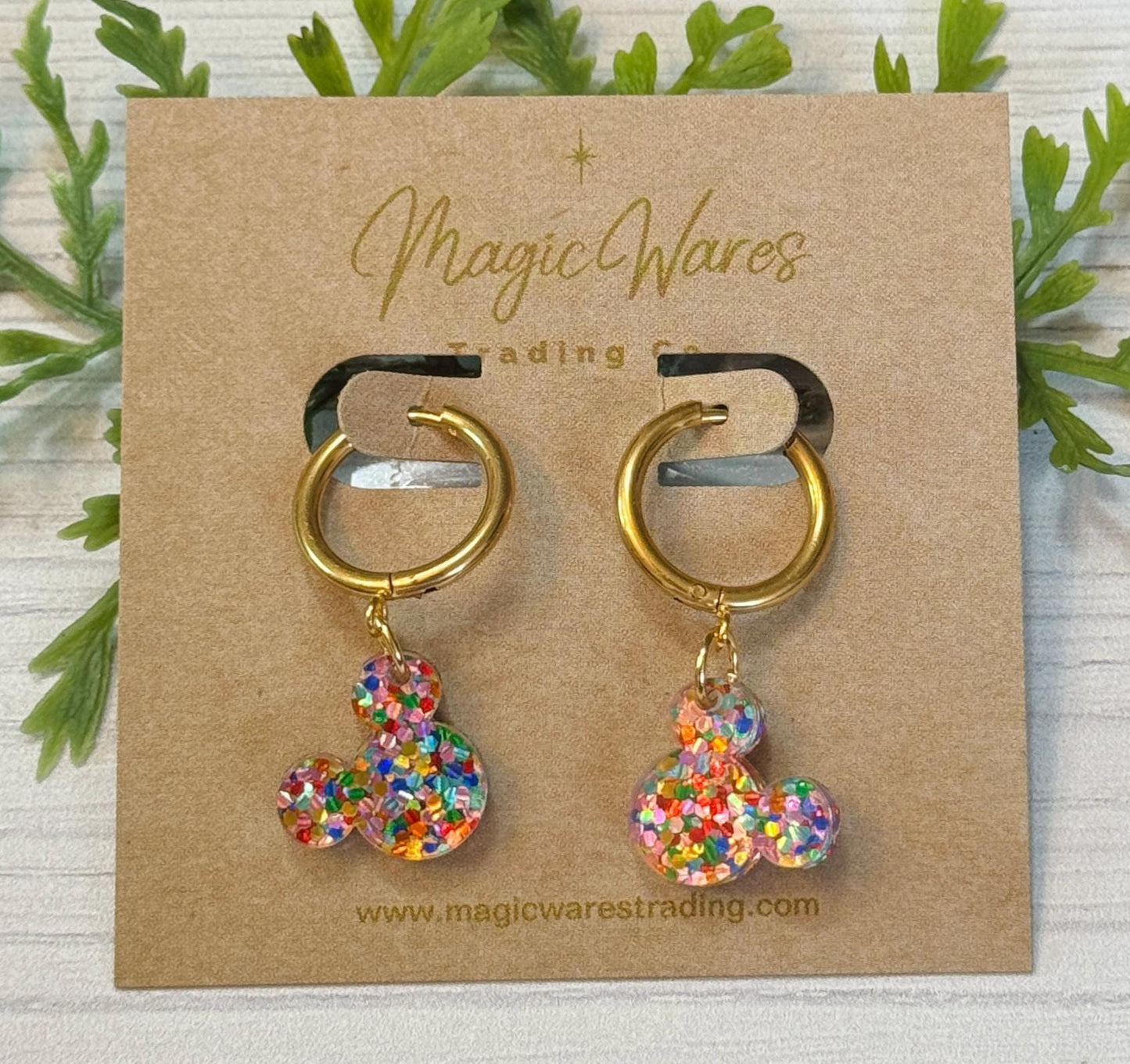 Confetti Glitter Huggie Hoops, Multi Color Glitter Small Hoop Earrings, Pierced Earlobe Glitter earrings, Birthday earrings, Gift for mom