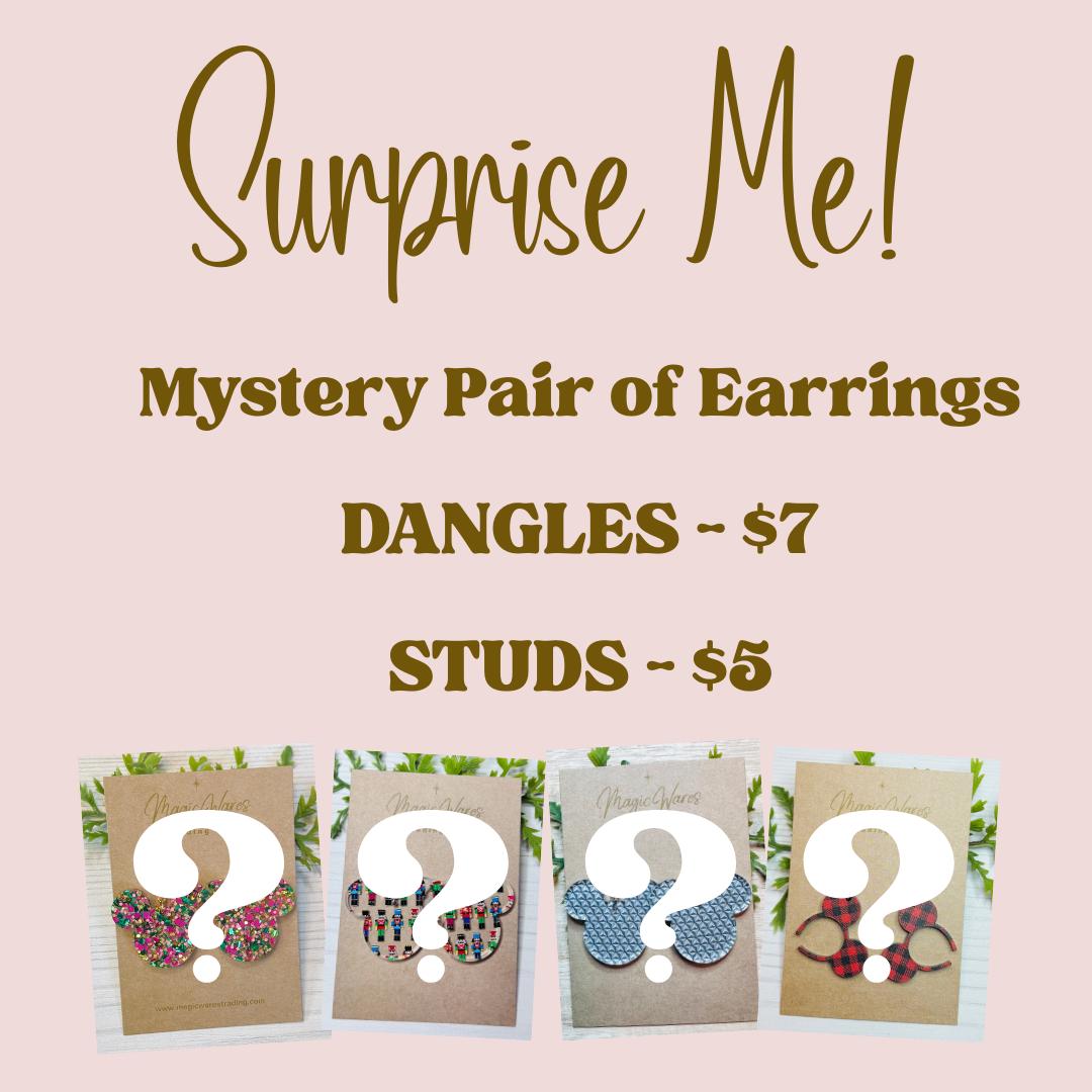 Mystery Earrings, Choose from Dangles or Studs